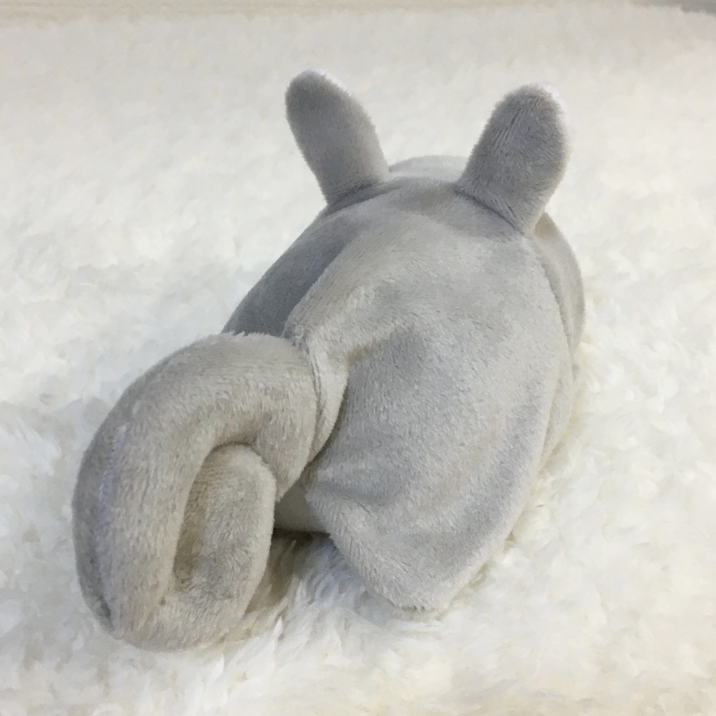 もちマス/もちころりん着ぐるみ りす ライトグレー