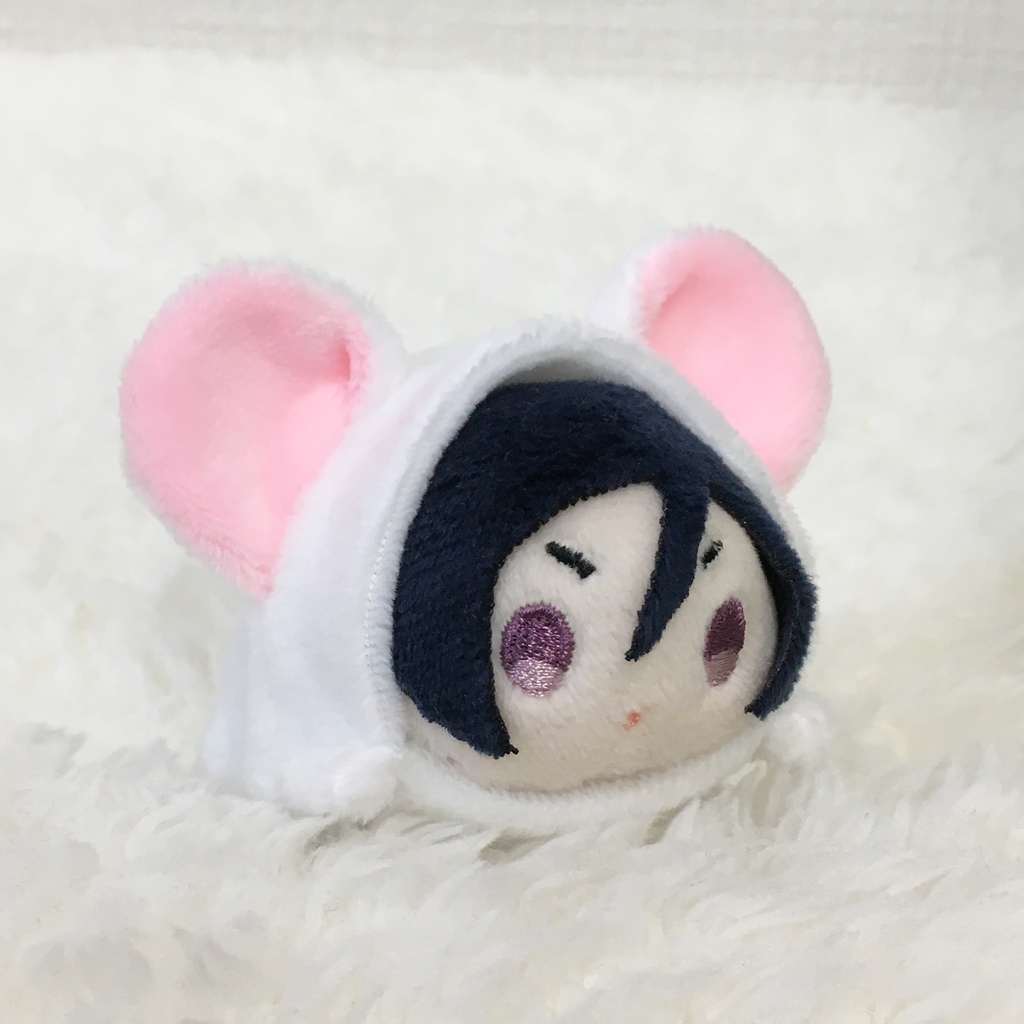 もちマスミニ着ぐるみ くま ホワイト&ベビーピンク