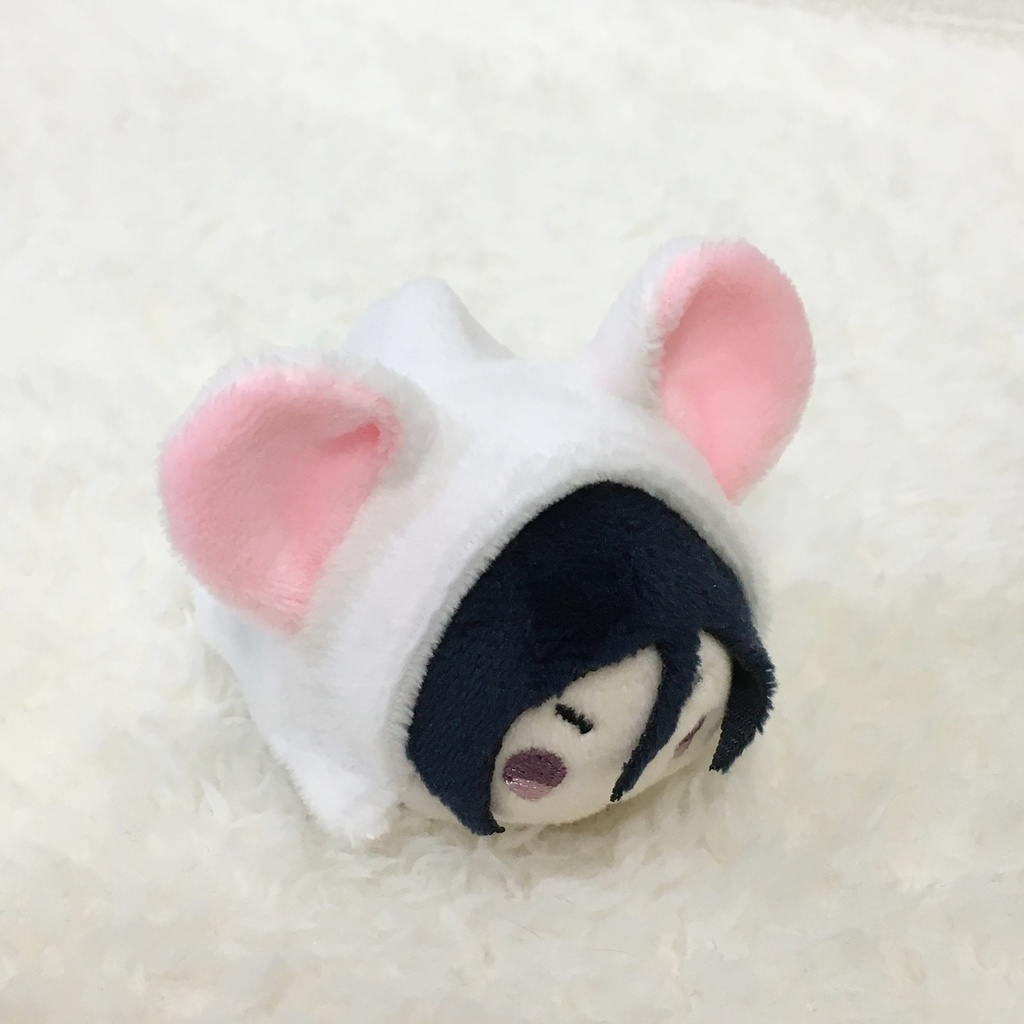 もちマスミニ着ぐるみ くま ホワイト&ベビーピンク