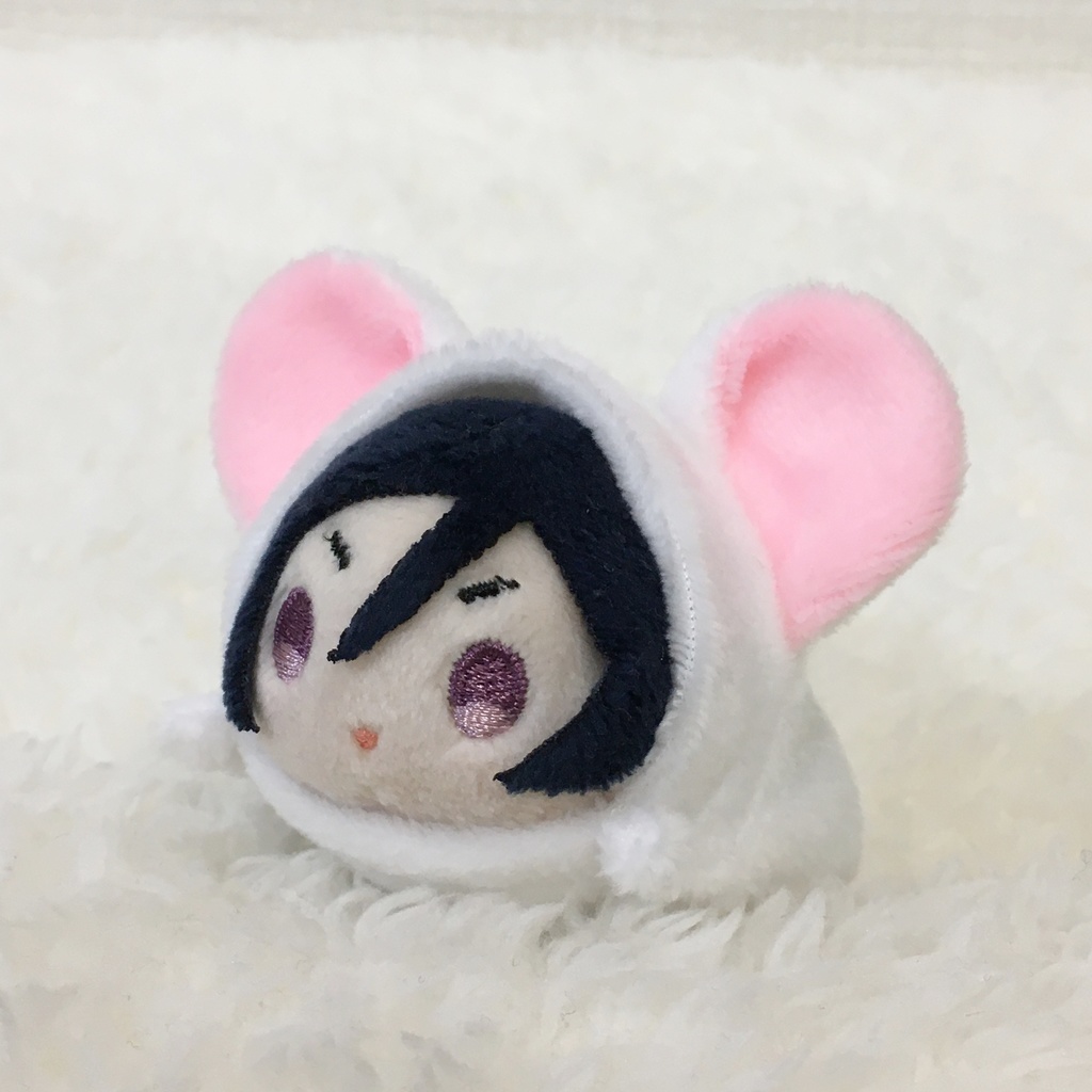 もちマスミニ着ぐるみ くま ホワイト&ベビーピンク