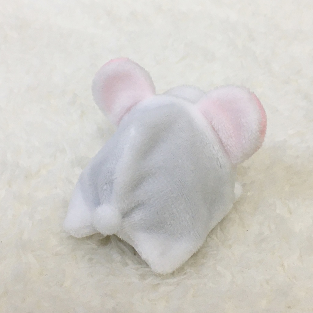 もちマスミニ着ぐるみ くま ホワイト&ベビーピンク