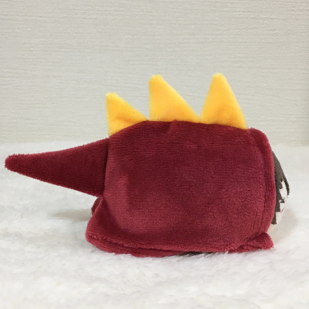 もちマス/もちころりん着ぐるみ 恐竜 ワインレッド&オレンジイエロー