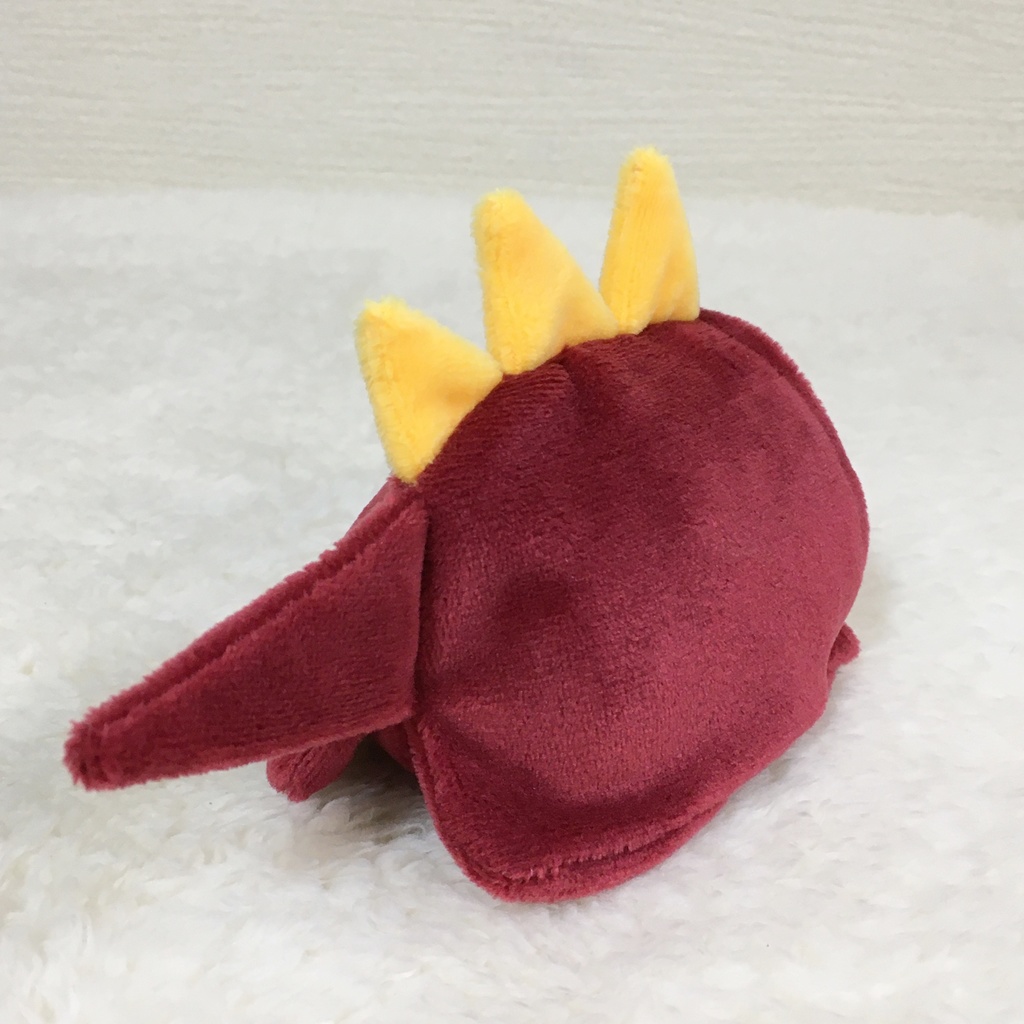 もちマス/もちころりん着ぐるみ 恐竜 ワインレッド&オレンジイエロー