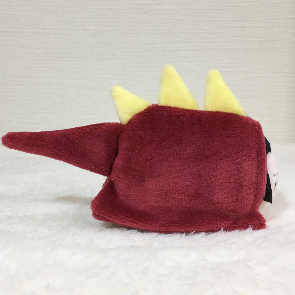 もちマス/もちころりん着ぐるみ 恐竜 ワインレッド&レモンイエロー