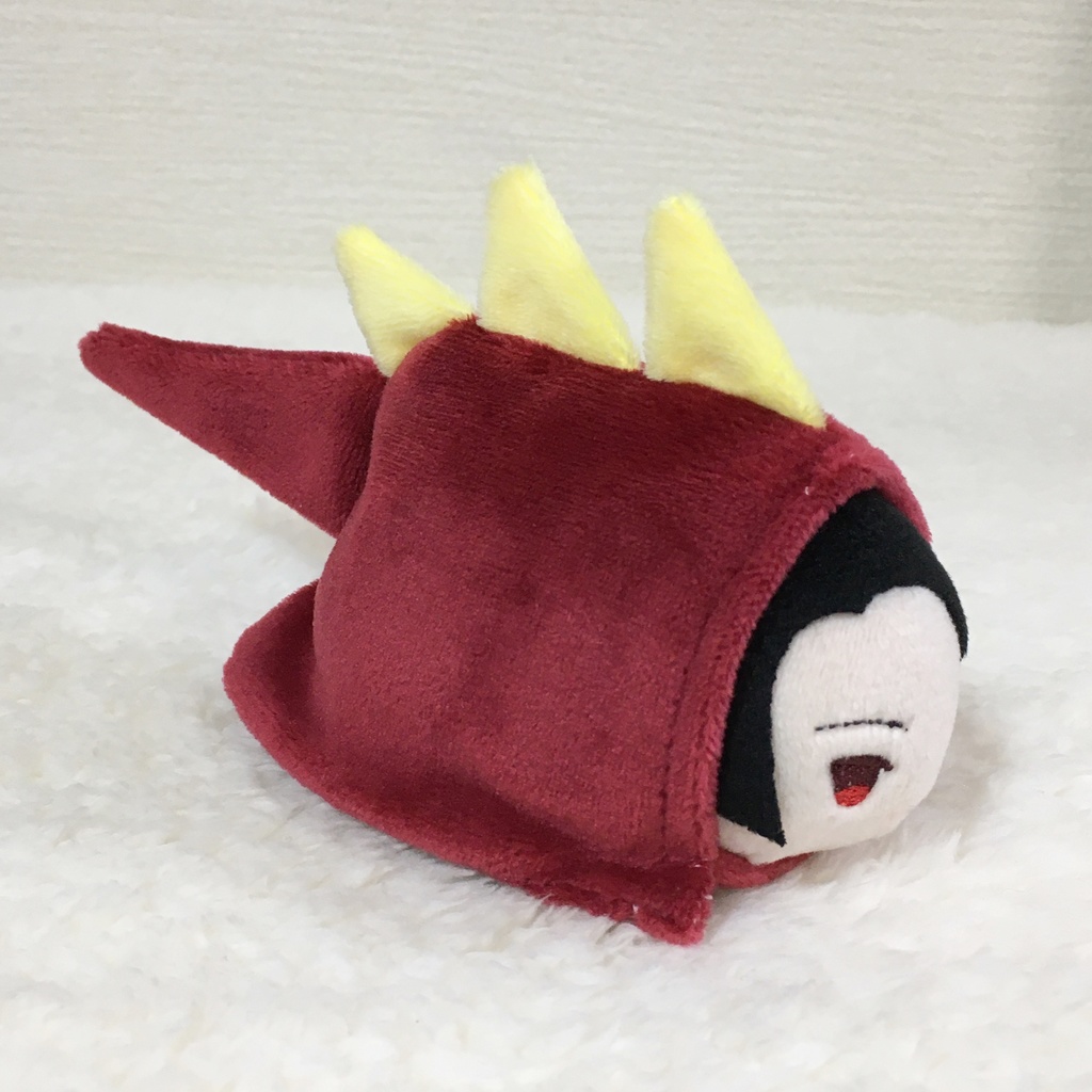 もちマス/もちころりん着ぐるみ 恐竜 ワインレッド&レモンイエロー