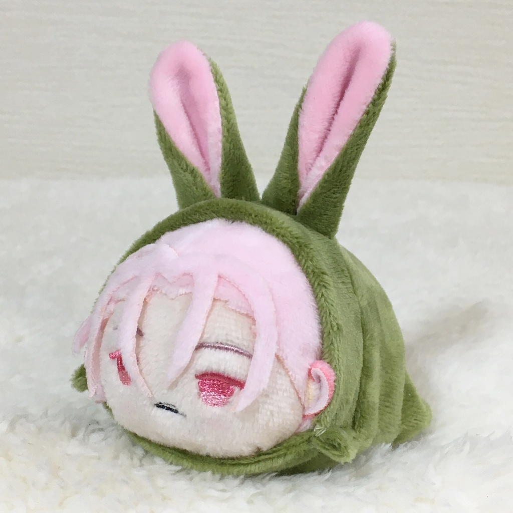 もちマス/もちころりん着ぐるみ うさぎ カーキ&ベビーピンク