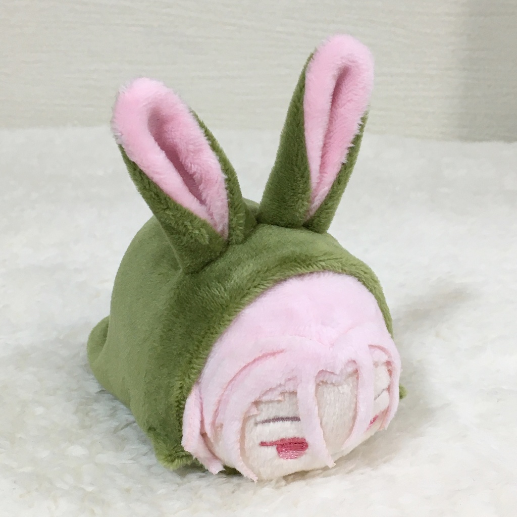 もちマス/もちころりん着ぐるみ うさぎ カーキ&ベビーピンク