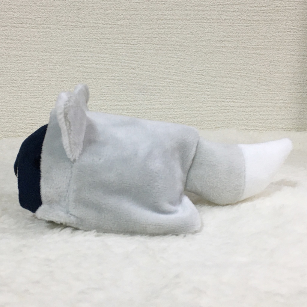 もちマス/もちころりん着ぐるみ きつね ライトグレー