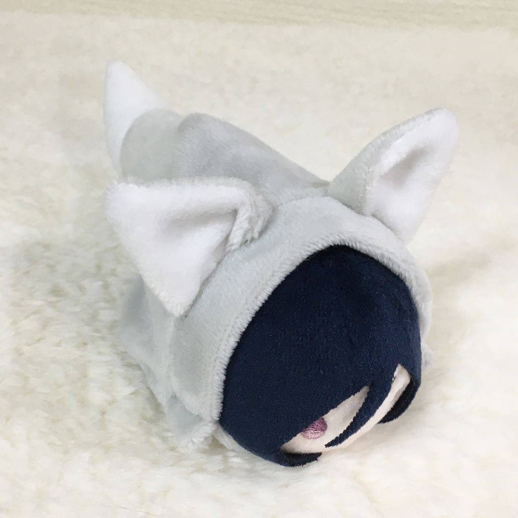 もちマス/もちころりん着ぐるみ きつね ライトグレー