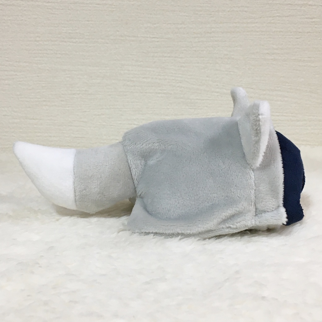 もちマス/もちころりん着ぐるみ きつね ライトグレー