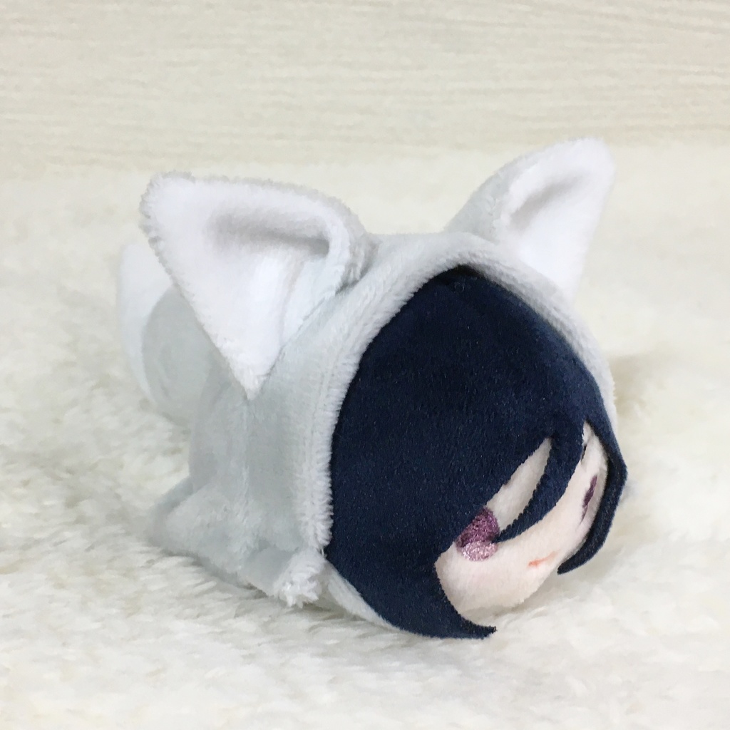 もちマス/もちころりん着ぐるみ きつね ライトグレー