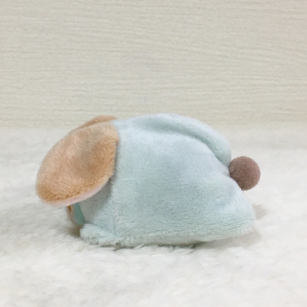 もちマスミニ着ぐるみ うさぎ(ロップイヤー) アイスグリーン&カフェオレ&ネールピンク