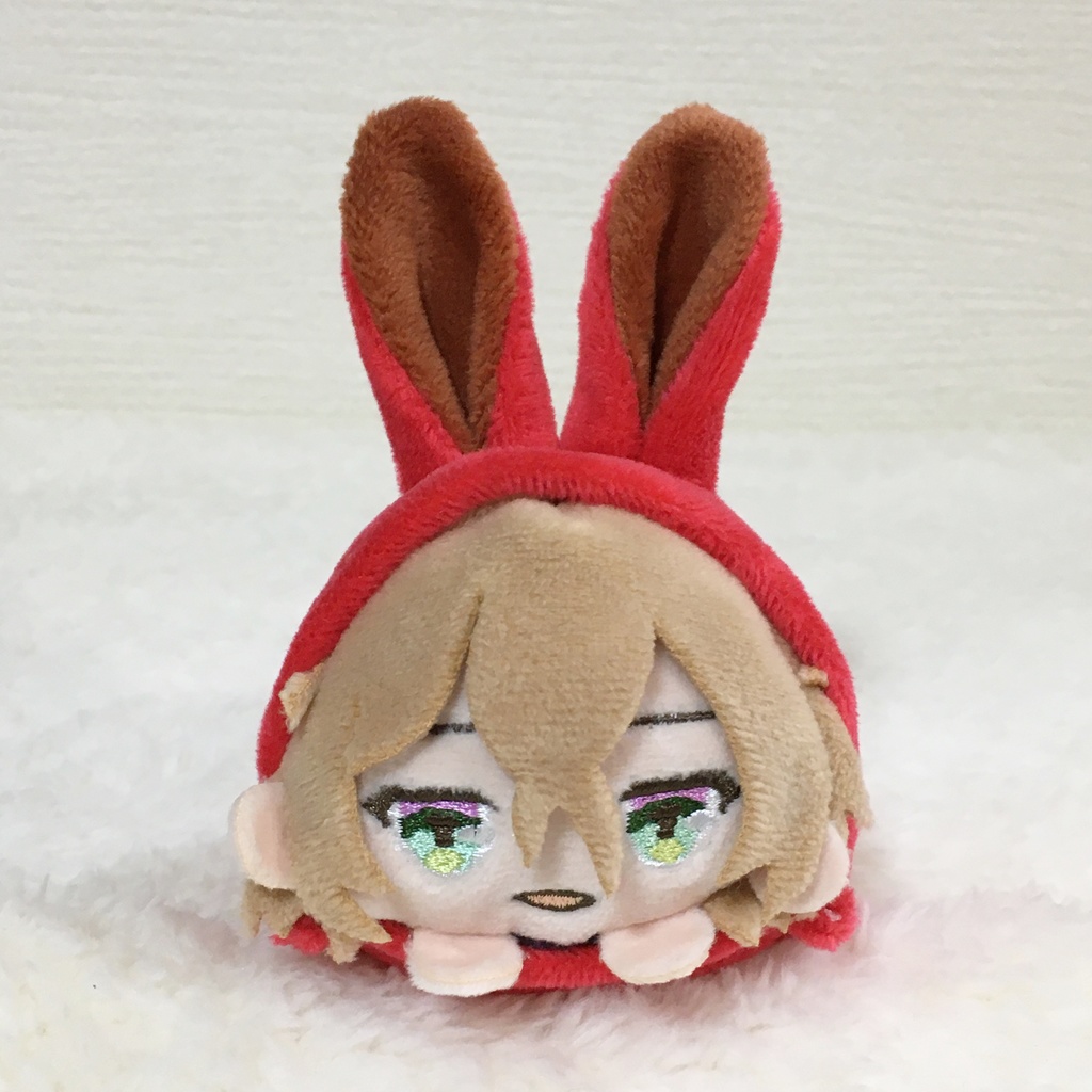 もちころりん/もちマス着ぐるみ　うさぎ　レッド＆ティーブラウン