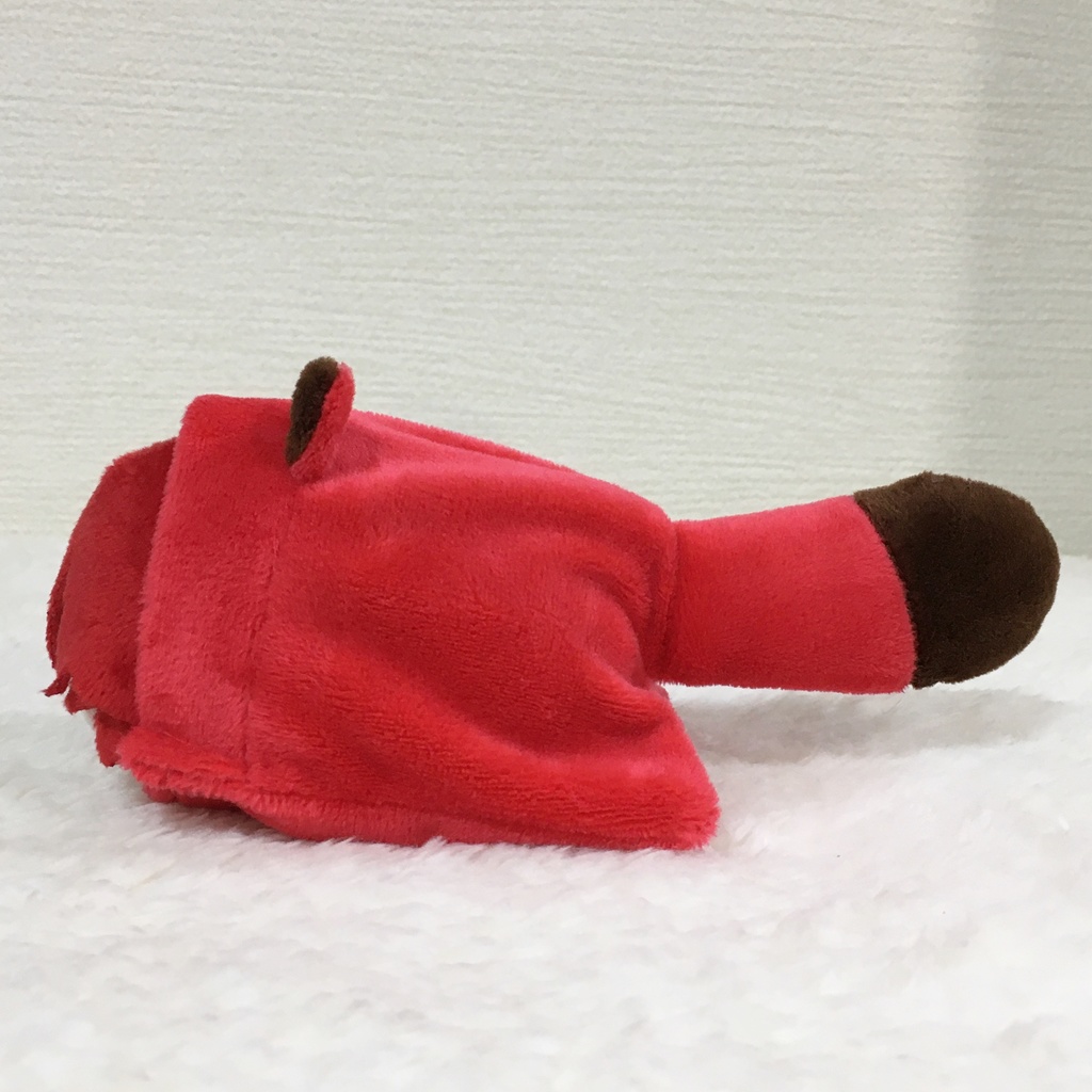 もちマス/もちころりん着ぐるみ たぬき レッド&ブラウン