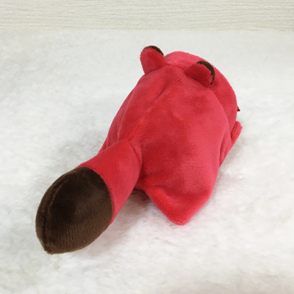 もちマス/もちころりん着ぐるみ たぬき レッド&ブラウン