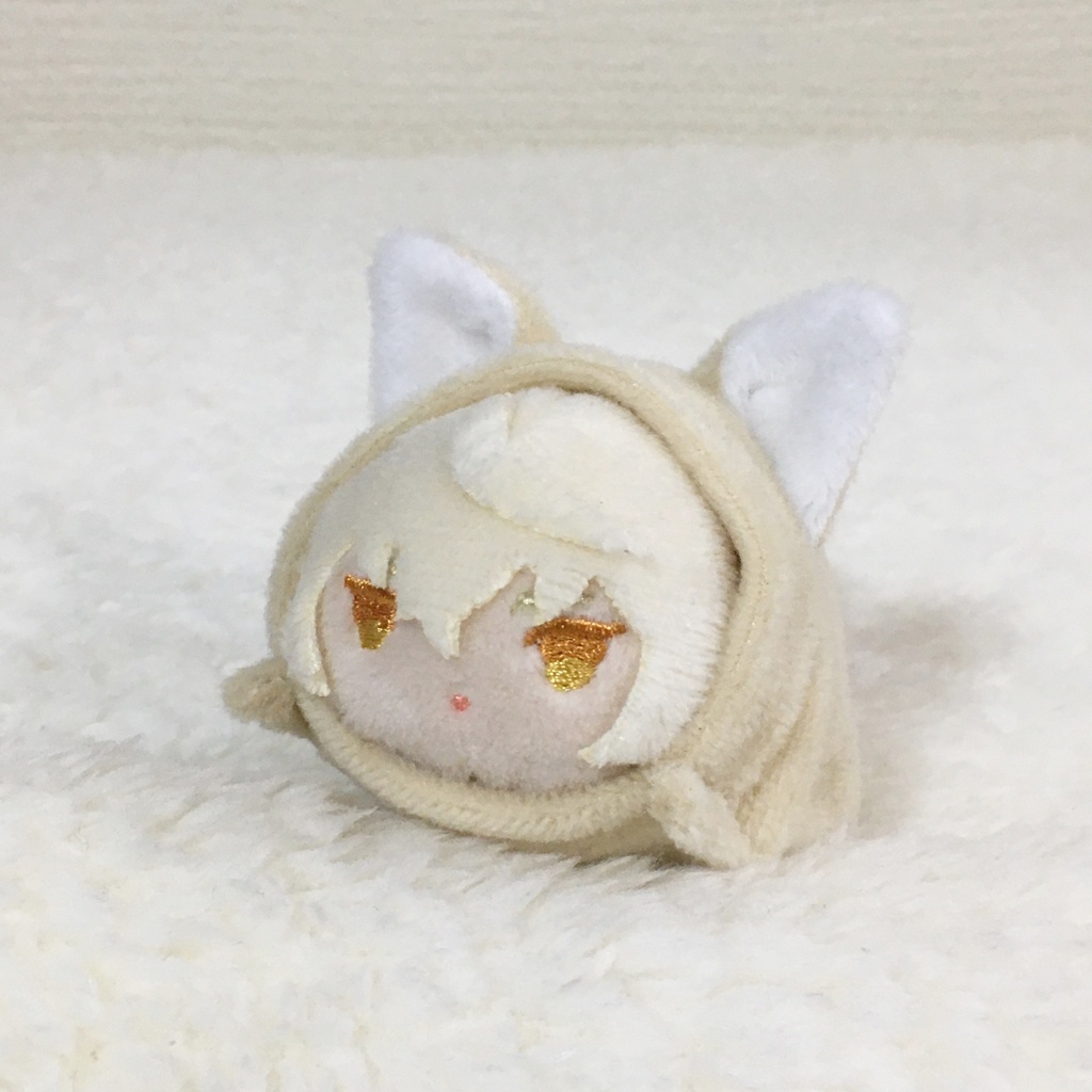 もちマスミニ着ぐるみ ねこ(しっぽ短め) ミルクティー