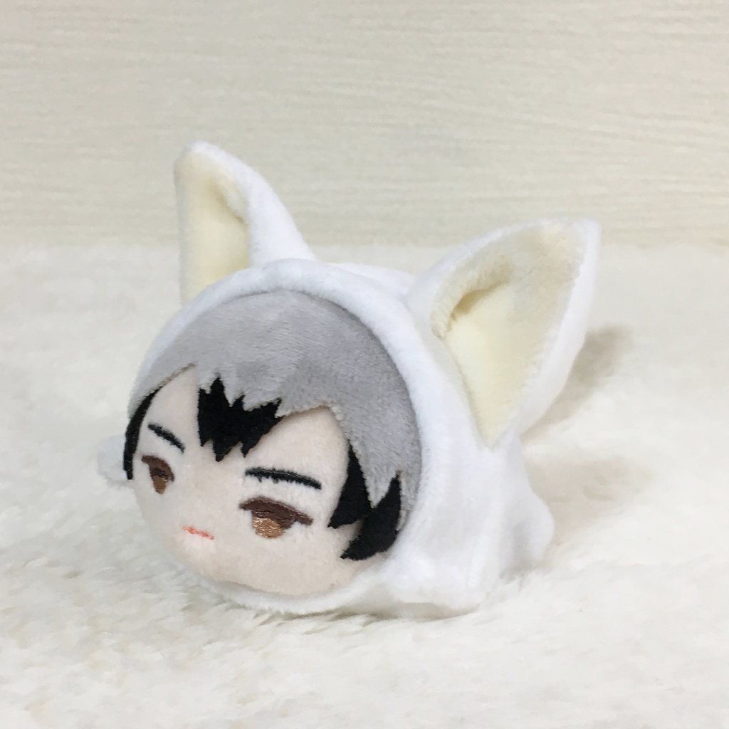 もちマス/もちころりん着ぐるみ きつね ホワイト&ミルク