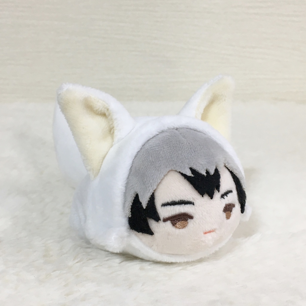 もちマス/もちころりん着ぐるみ きつね ホワイト&ミルク