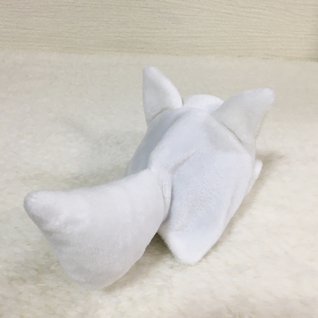 もちマス/もちころりん着ぐるみ きつね ホワイト&ミルク