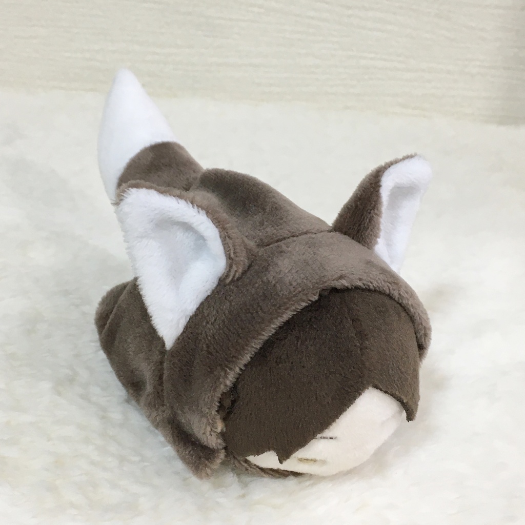 もちマス/もちころりん着ぐるみ　きつね　ベージュグレー