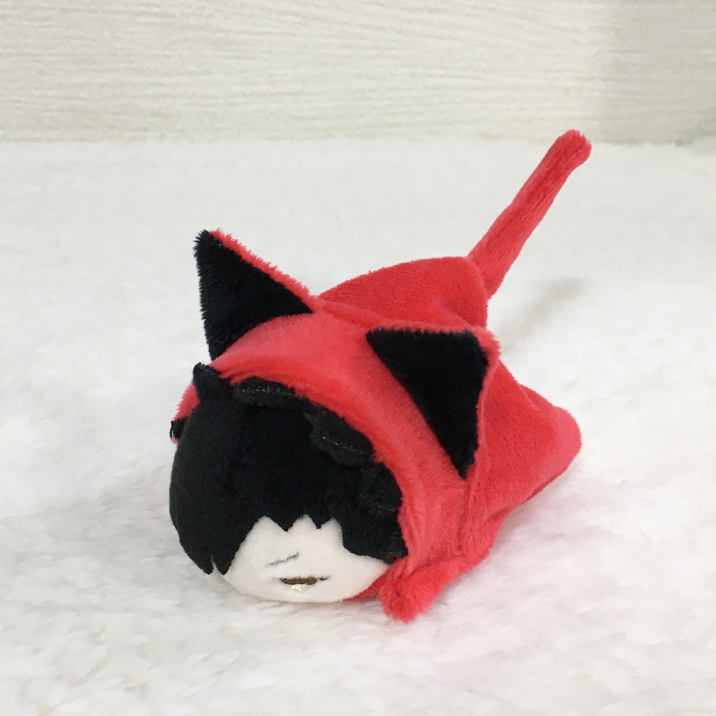 もちマスミニ着ぐるみ ねこ レッド&ブラック