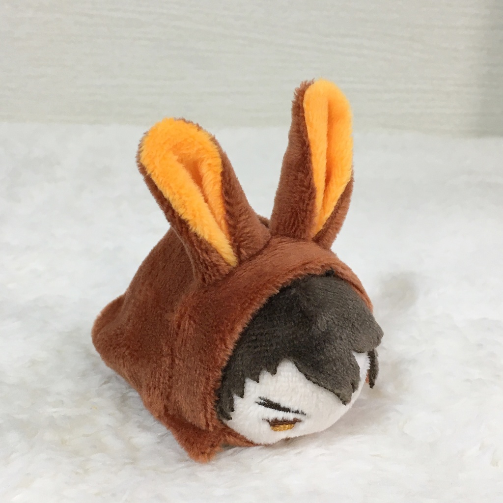 もちマスミニ着ぐるみ うさぎ ライトブラウン&オレンジ