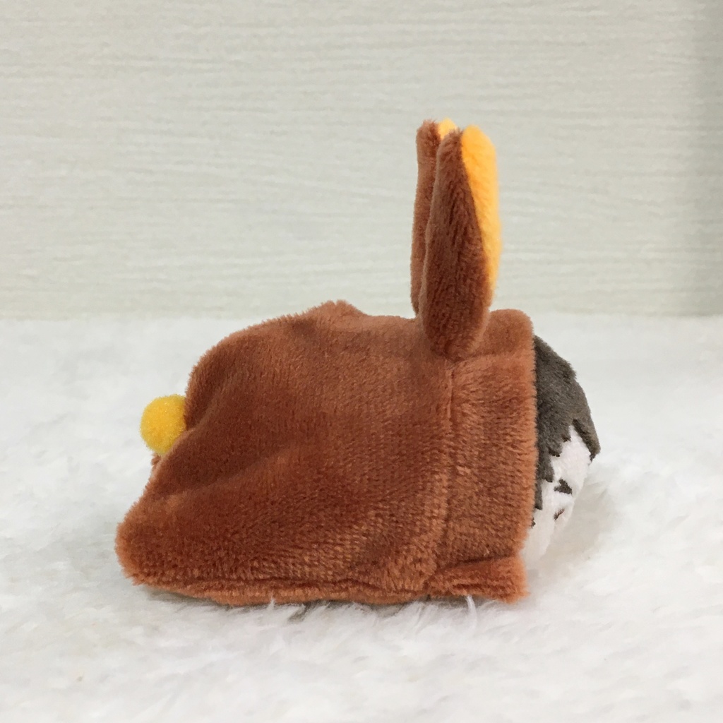 もちマスミニ着ぐるみ うさぎ ライトブラウン&オレンジ