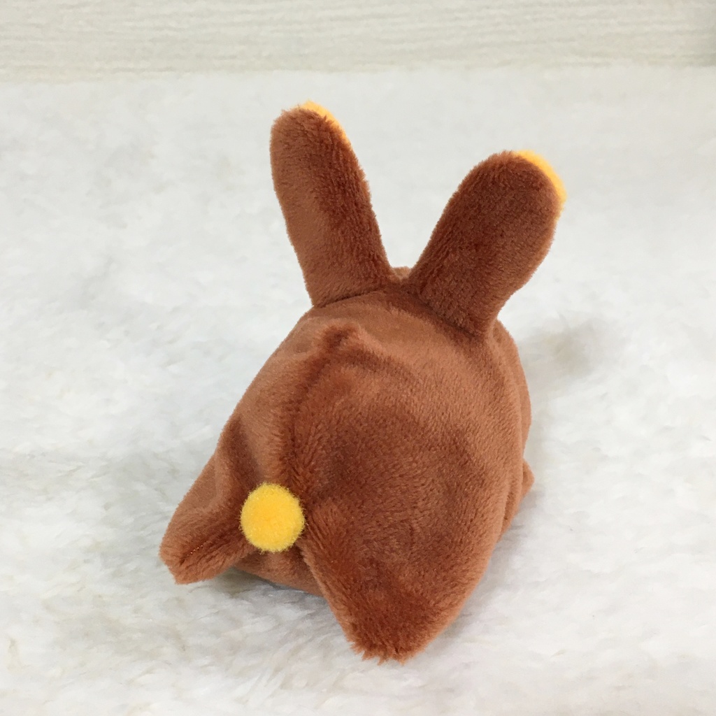 もちマスミニ着ぐるみ うさぎ ライトブラウン&オレンジ