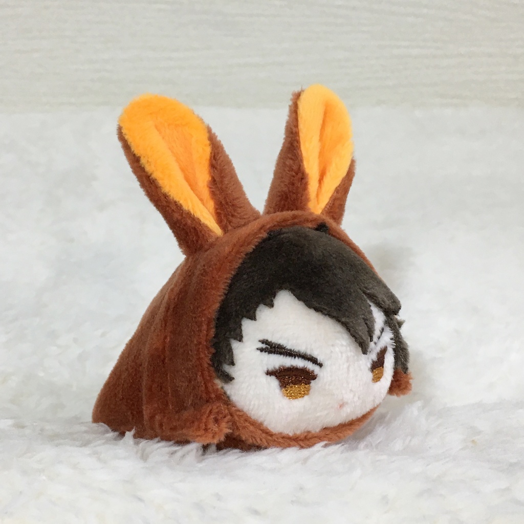 もちマスミニ着ぐるみ うさぎ ライトブラウン&オレンジ