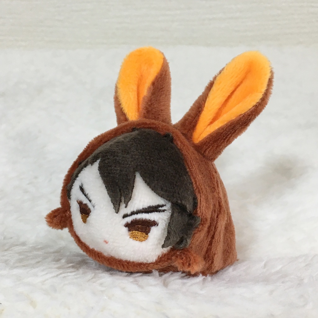 もちマスミニ着ぐるみ うさぎ ライトブラウン&オレンジ