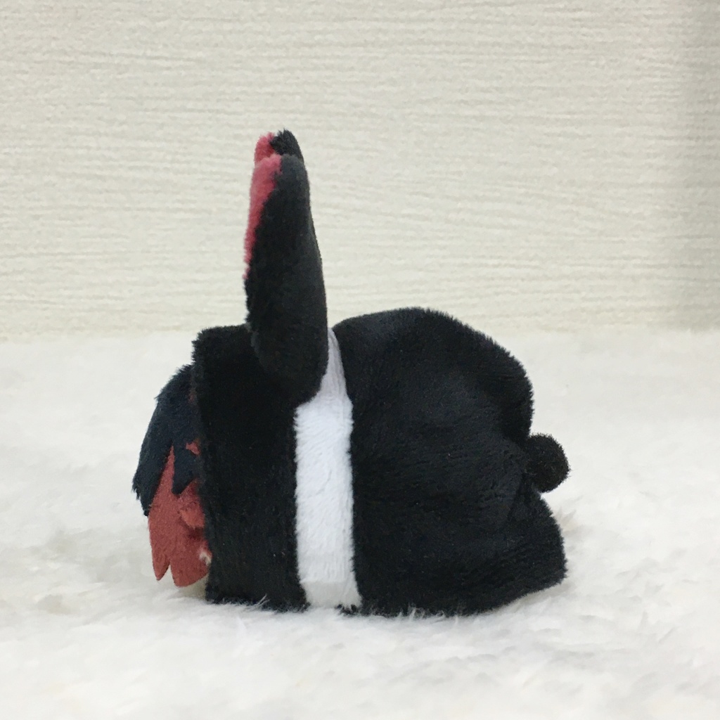 もちマスミニ着ぐるみ うさぎ ブラック&ワインレッド(ツートン)