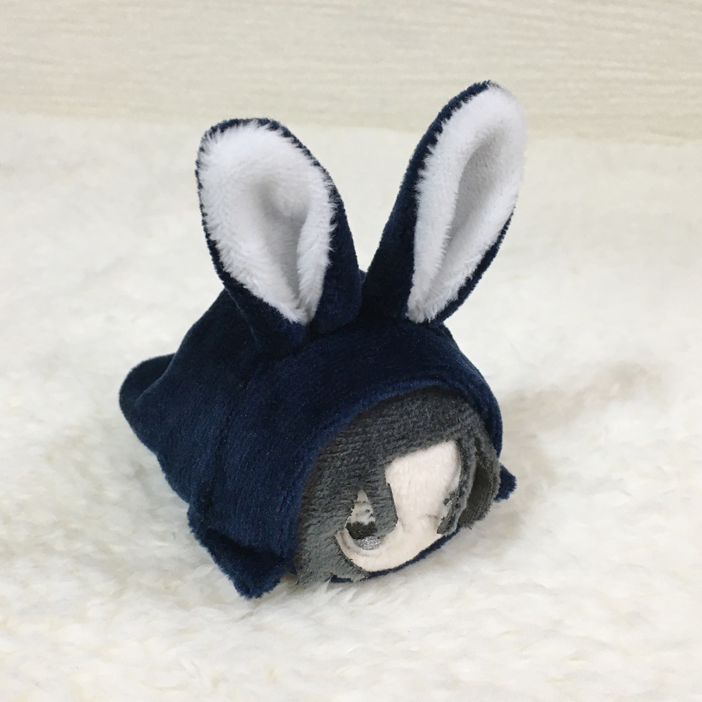 もちマスミニ着ぐるみ うさぎ ネイビー