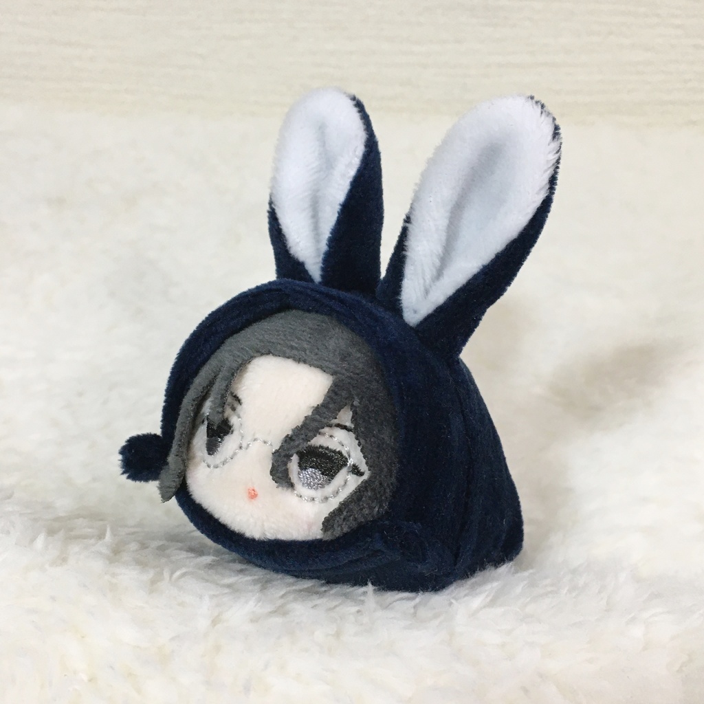 もちマスミニ着ぐるみ うさぎ ネイビー