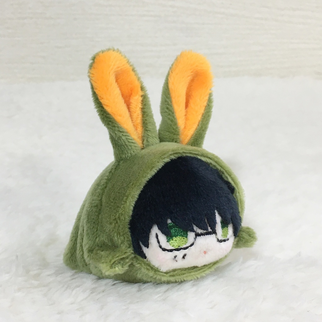 もちマスミニ着ぐるみ うさぎ カーキ&オレンジ