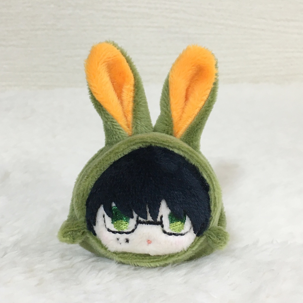 もちマスミニ着ぐるみ うさぎ カーキ&オレンジ