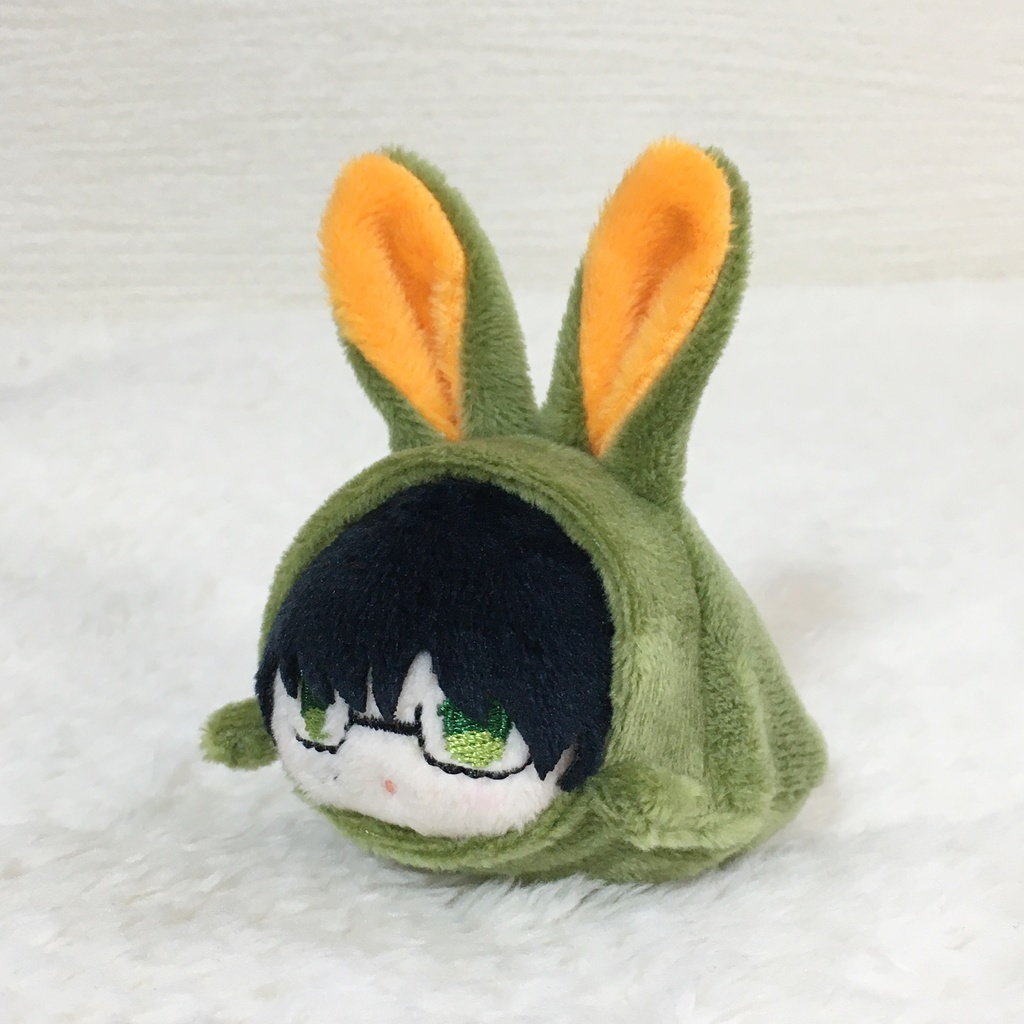 もちマスミニ着ぐるみ うさぎ カーキ&オレンジ