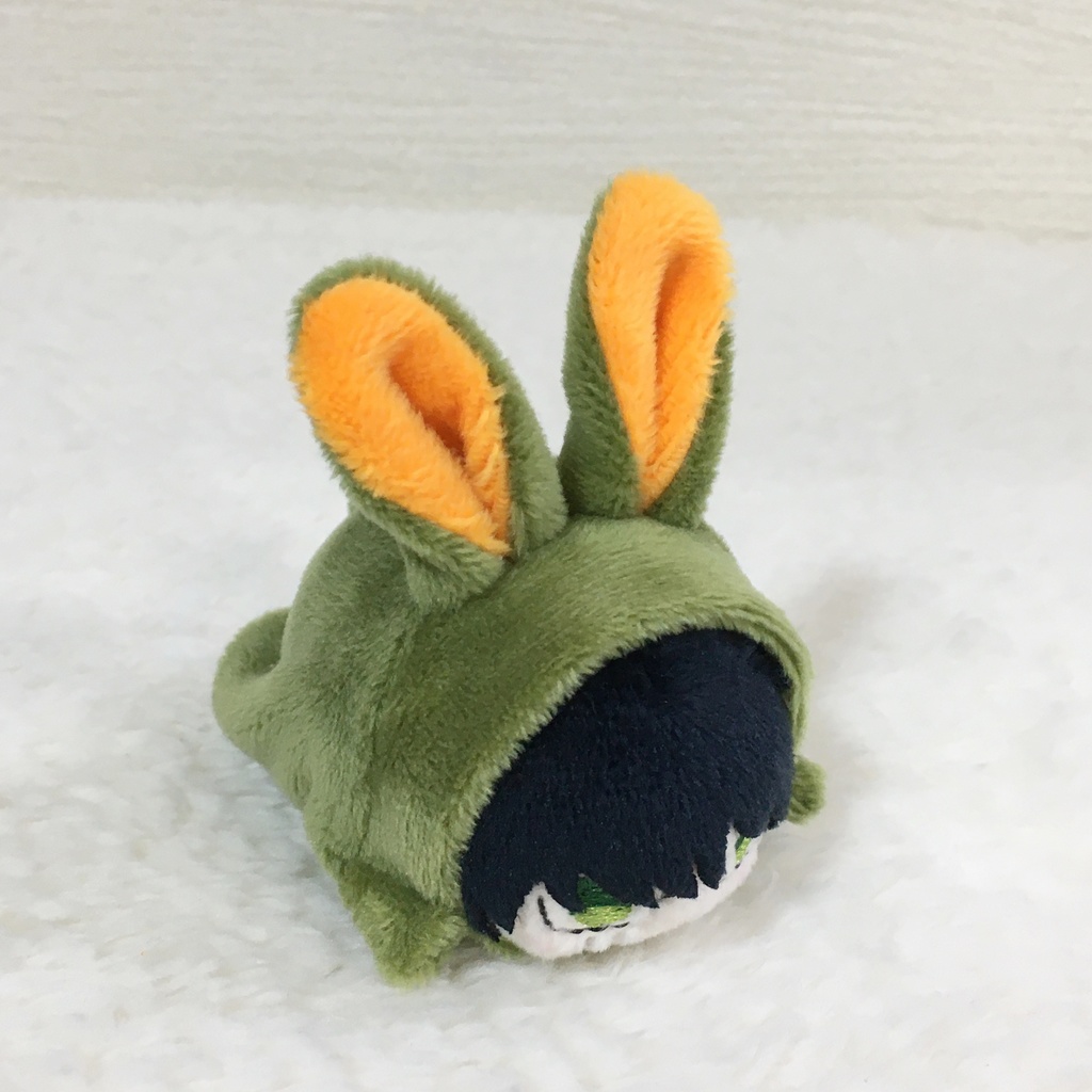 もちマスミニ着ぐるみ うさぎ カーキ&オレンジ