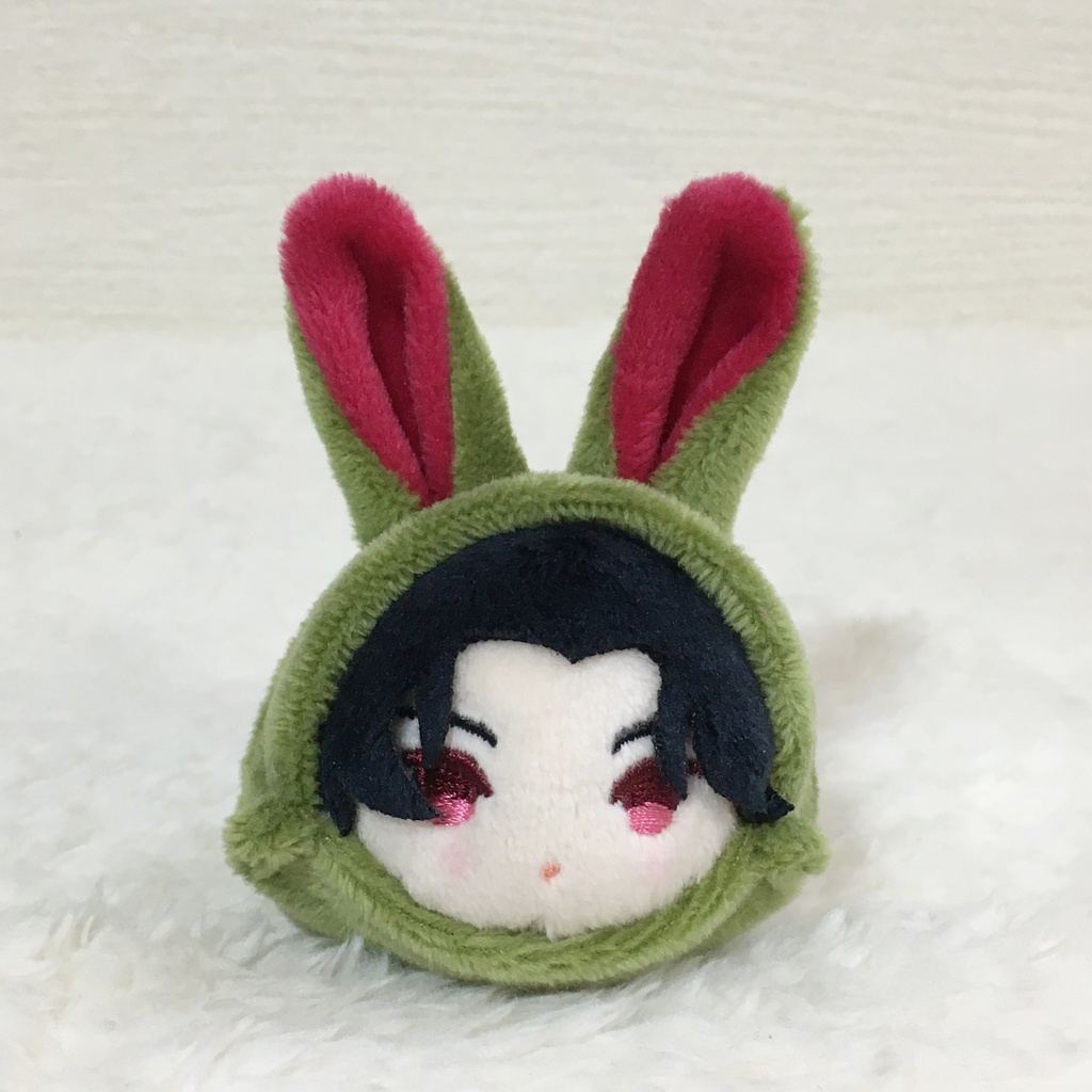 もちマスミニ着ぐるみ うさぎ カーキ&ローズピンク