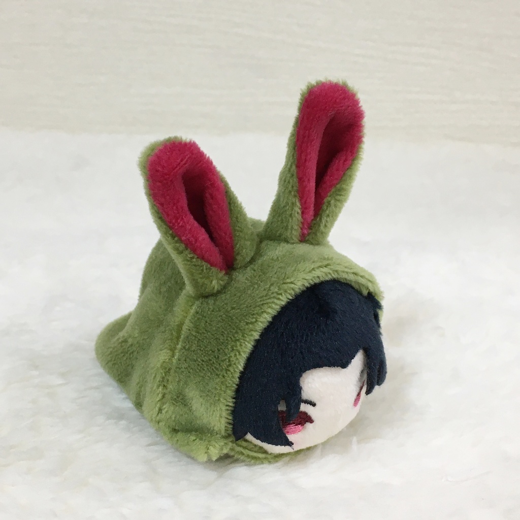 もちマスミニ着ぐるみ うさぎ カーキ&ローズピンク