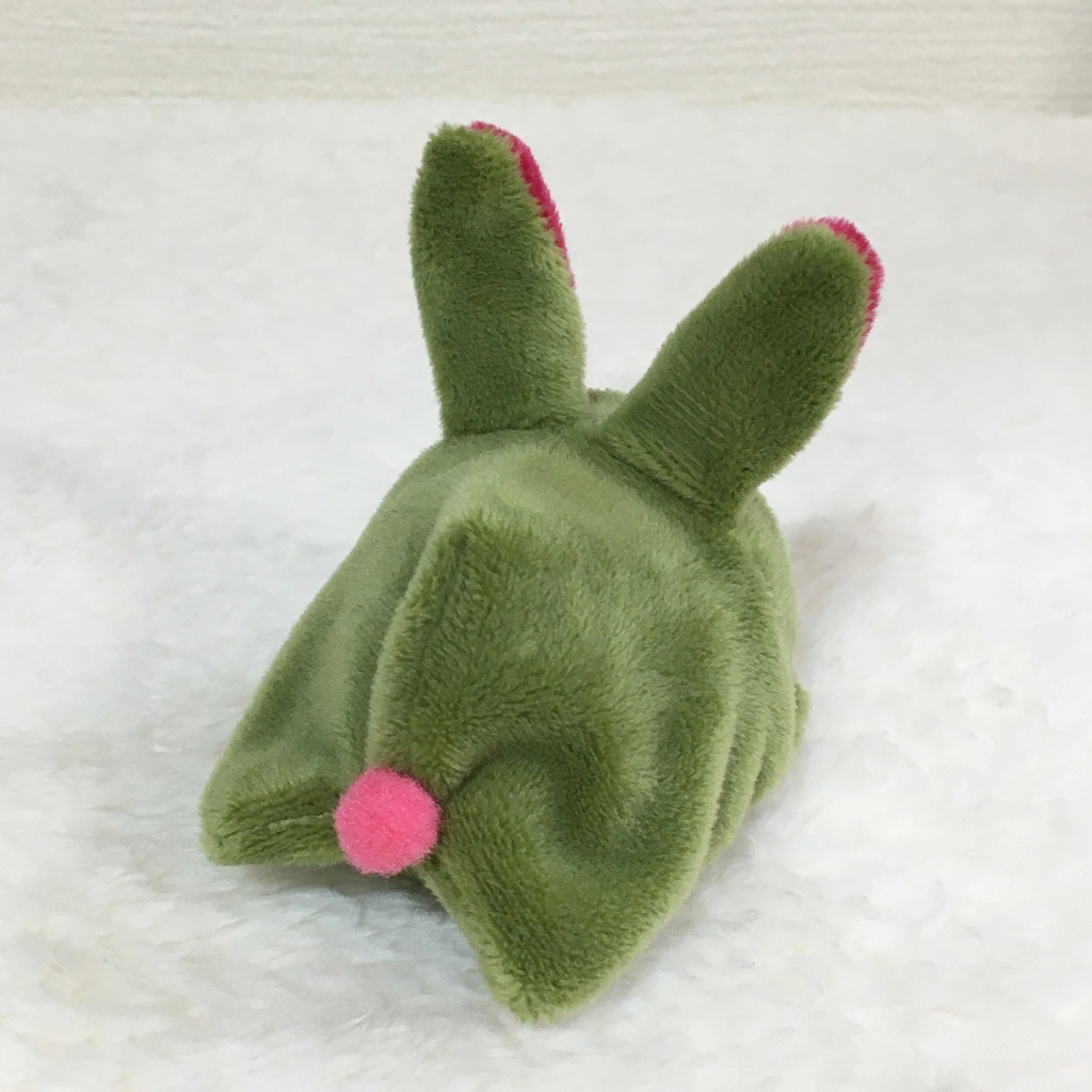 もちマスミニ着ぐるみ うさぎ カーキ&ローズピンク