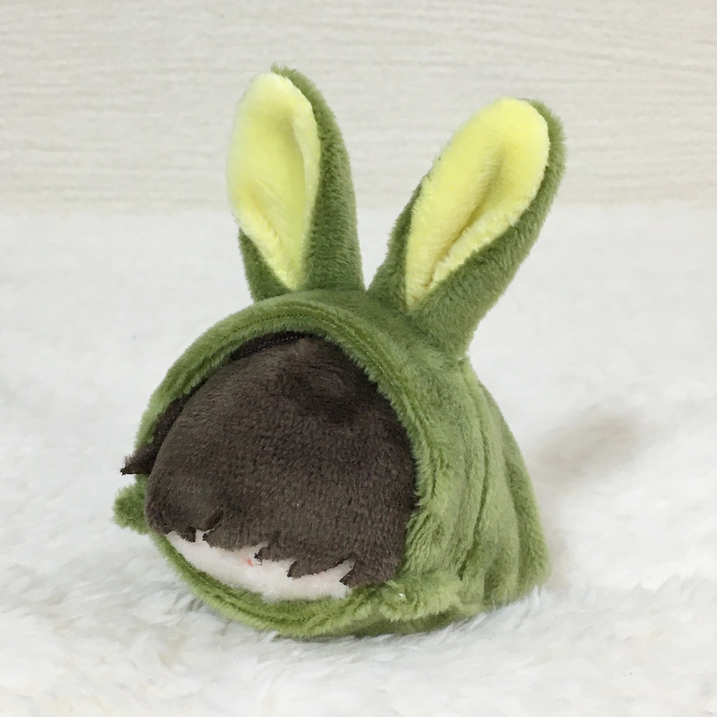 もちマスミニ着ぐるみ うさぎ カーキ&レモンイエロー