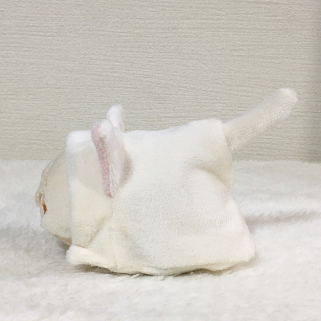 もちマス/もちころりん着ぐるみ ねこ(折れ耳&しっぽ短め) ミルク&ネールピンク