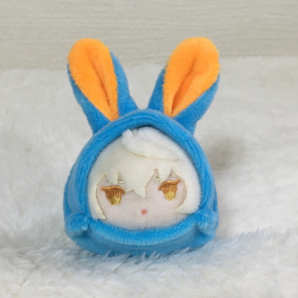 もちマスミニ着ぐるみ うさぎ アクアブルー&オレンジ