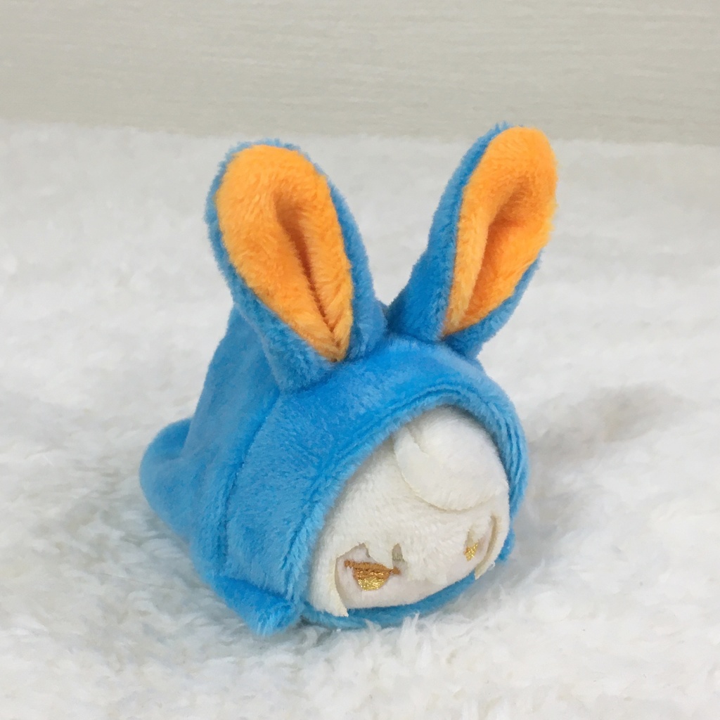 もちマスミニ着ぐるみ うさぎ アクアブルー&オレンジ