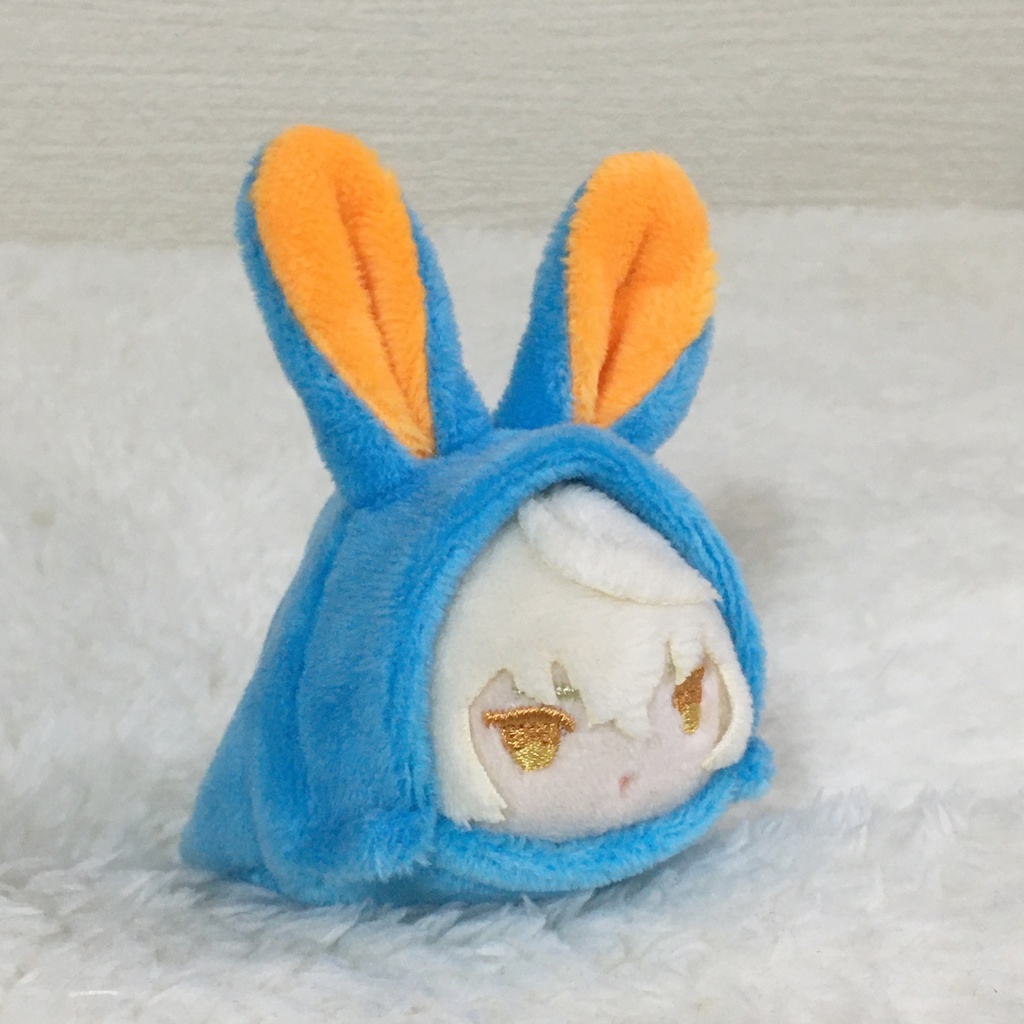 もちマスミニ着ぐるみ うさぎ アクアブルー&オレンジ