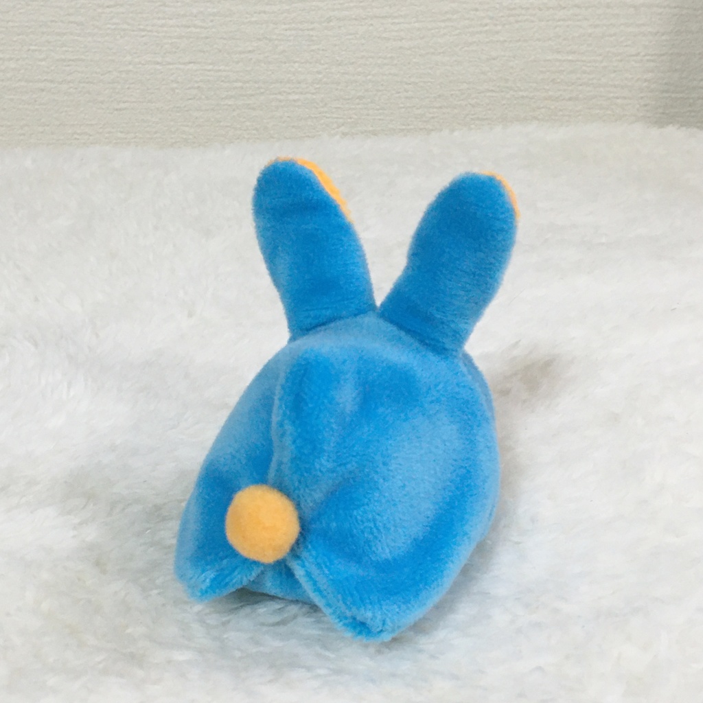 もちマスミニ着ぐるみ うさぎ アクアブルー&オレンジ