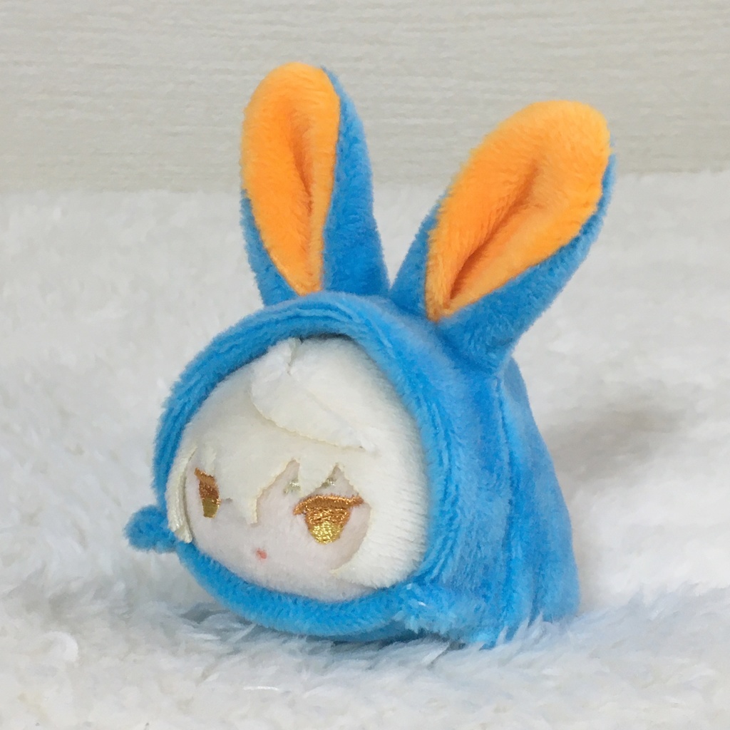 もちマスミニ着ぐるみ うさぎ アクアブルー&オレンジ