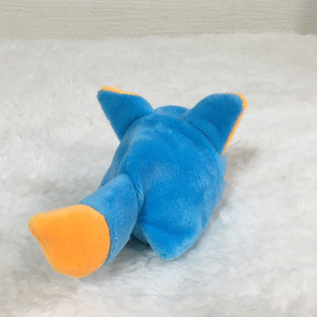 もちマスミニ着ぐるみ きつね アクアブルー&オレンジ