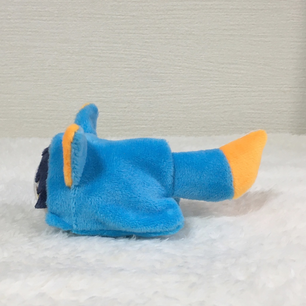 もちマスミニ着ぐるみ きつね アクアブルー&オレンジ