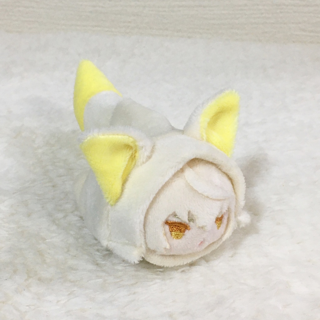もちマスミニ着ぐるみ きつね ミルク&レモンイエロー